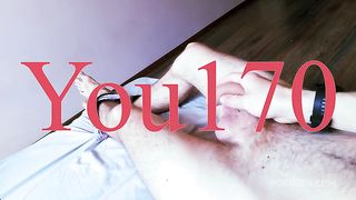 POV guy with big cock jerking off until he cums in thick cum