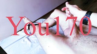 POV guy with big cock jerking off until he cums in thick cum