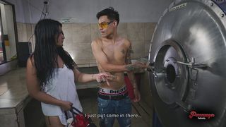 ALEXA LEWIS & DANYEL MAST ANAL FUCK IN LAUNDRY