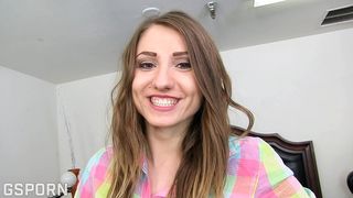 SKINNY AND ALL NATURAL BRUNETTE YOUNG MILF FUCKED BY BBC