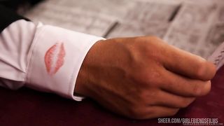 Casey Calvert's bored of her husband and fantasizes about beautiful blonde Jessie Volt licking her her wet Pussy