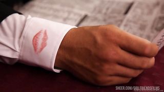 Casey Calvert's bored of her husband and fantasizes about beautiful blonde Jessie Volt licking her her wet Pussy