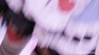 MAY AKEMI - Alice no pais da putaria cosplay deu o cuzinho e a bucetinha e olha so como ela engoliu a porra