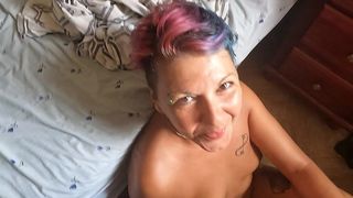 PUSSY FUCKING IN BEDROOM AND CUM IN MOUTH
