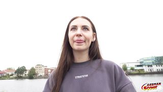 GERMAN SCOUT - SMALL TITS LONG LABIA TEEN EMMA EVANS PICKUP AND TALK TO HARD CASTING FUCK