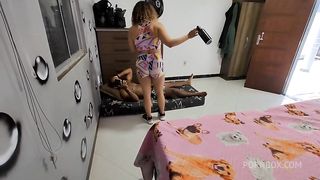 APROVEITEI Q MINHA IRMA SAIU E DEI PRO MARIDO DELA A FAZENDO DE CHIFRUDA