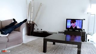 Two girls in uniform in a naughty foursome