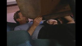 ROXY JEZEL WEARS RED PUMPS AS HER PUSSY IS PUMPED HARD IN THIS SCENE