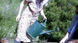 Angell Summers outdoor anal sex with the farmer