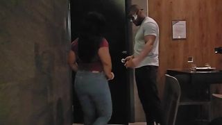 PREGNANT GIRL NEXTDOOR CAME FOR SUGAR AND ENDED-UP SWALLOWING MY CUM!