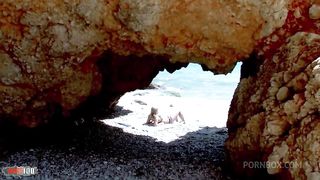 Blond babe teen gonna be shaked by her muscled boyfriend