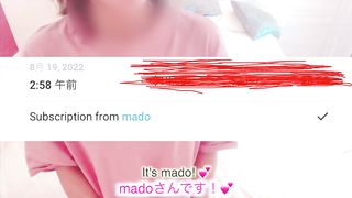 【ファン限定プレゼント企画】ファンクラブに入っているmado様専用オナニー動画♡