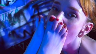 MY FRESHLY PEDICURED FEET ARE WAITING FOR WORSHIP