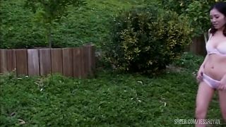 asiant slut fucked bareback by 2 BIG COCKS