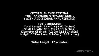 Crystal Thayer Testing The Handmade Impaler Size M (With Additional Anal Fisting) TWT217