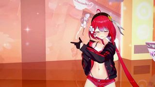 HONKAI IMPACT GRISEO UNDRESS DANCE HENTAI SONG MELANCHOLIC SPORT TOP SMALL TITS GIRL MMD 3D RED HAIR
