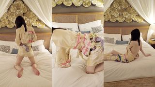 FREE POSE WEARING JAPANESE KIMONO