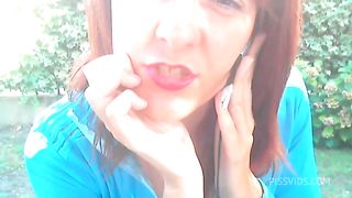 Wonderful squirting in the public park