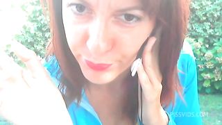 Wonderful squirting in the public park