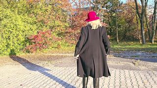 AUTUMN OUTDOOR STRIPTEASE