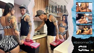 THE PLUMBER VISITS ME AND I FUCK HIM