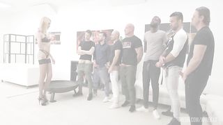 Basined, Anita Blanche, 7on1, Anal and No Pussy, ATM, DAP, Rough Sex, Big Gapes, Pee Drink, Cum in Mouth, Swallow GIO2114