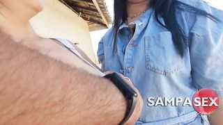 Ninfeta Vicky Spank veio gozar com o casal. Esta semana ela estava com muito tesao. Anal e ATM e ela engoliu toda porra