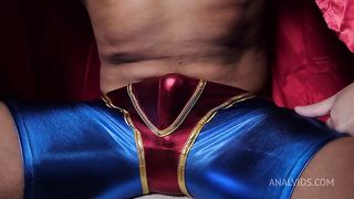 Fuckerman rushes to the rescue to save Jessie Way from anal hunger and power her ass with superhero power NRX096