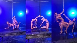 MONIKA FOX & ELEN MILLION STRIPPERS IN THE RAIN