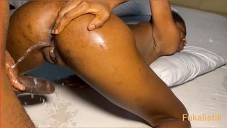 SKINNY BABE SQUIRTED SO HARD WHILE FUCKING BBC NEIGHBOR ON FIRST TIME VISIT