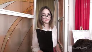 Dissolute office with Mia Piper! Kinky secretary sucked the staff (ass licking, hard, DP, DVP, DPP, slaps) NRX101