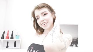 Hot new teen Eden Ivy welcome to Gonzo with balls deep fucking and double penetration SZ2684