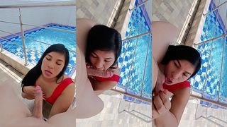 VENUSLATINA2 - BLOWJOB IN POOL