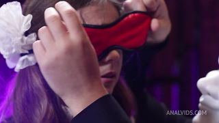 Cold shower for naughty Russian Schoolgirl Bella Grey! Rimming, Punishment, Humiliation NRX120