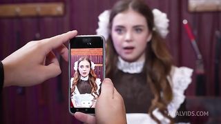 Cold shower for naughty Russian Schoolgirl Bella Grey! Rimming, Punishment, Humiliation NRX120