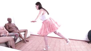 Ballerina TAYLEE WOOD 4on1 DP BBC Deepthroat Facefuck cum swallow NF