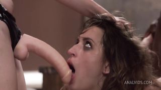 Aura Sin collects mafia debts through Monika Kenig's holes FLX008