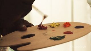 Young model Rita decides to seduce the artist and gets a hard anal fuck FLX007