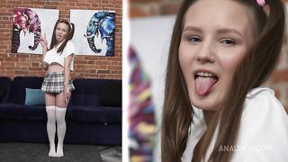 Skinny bitch Berlin penetrates Baby Bamby's ass with her hand! Fisting, 0% pussy, DAP, group NRX145