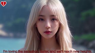 Fuck Your Blonde Asian Stepsis On The Beach POV - Uncensored Hyper-Realistic Hentai Joi, With Auto Sounds, AI [SUB’S VIDEO]