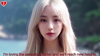 Fuck Your Blonde Asian Stepsis On The Beach POV - Uncensored Hyper-Realistic Hentai Joi, With Auto Sounds, AI [SUB’S VIDEO]