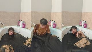 INSTANT MUDBATH POV BY MOBILE PHONE