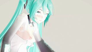 HATSUNE MIKU UNDRESS DANCE HENTAI VOCALOID MMD 3D CLEAR BLUE HAIR