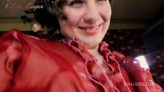 Flirting and hot orgasm with stepmom