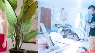 Busty Blonde Slut Savannah Bond Stretched Out by Architect’s BBC GP2272