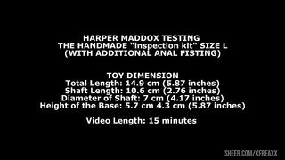 Harper Maddox Testing the handmade inspection kit size L (with additional anal fisting) TWT274