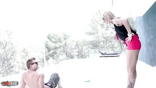 Perfect Brazilian beauty enjoying two big cocks in both holes