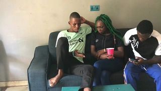 CHIT CHAT WITH MY FRIENDS BEFORE I OFFERED THEM MY MEATY PUSSY