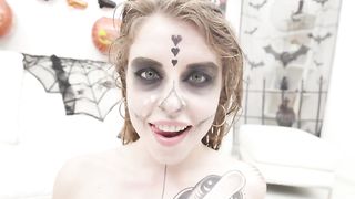 Happy Halloween from Eden Ivy with balls deep 5on1 DP and Piss Drinking SZ2768