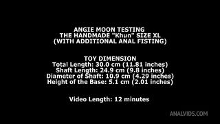 Angie Moon Testing The Handmade Khun Size XL (With Additional Anal Fisting) TWT286